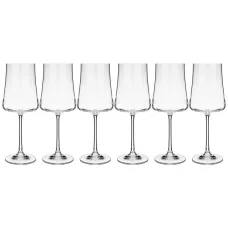 Набор бокалов для вина 360 мл из 6 штук xtra высота 23,5 см - Crystalex