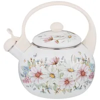 Чайник эмалированный со свистком 2.2 л, индукционное дно