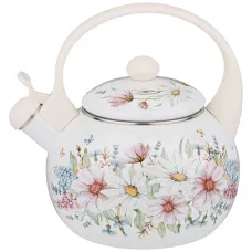 Чайник эмалированный со свистком 2.2 л, индукционное дно