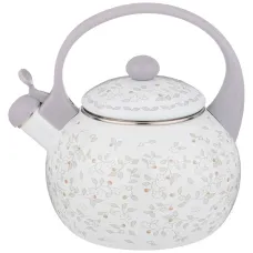 Чайник эмалированный со свистком, серия Вивьен 2.2 л индукционное дно – Agness
