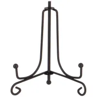 Комплект подставок для тарелок из 5 штук 10*6 см высота 10 см цвет черный – Lefard