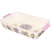 Блюдо для запекания Лаванда прямоугольное 39*22.5*7.5 см – Agness