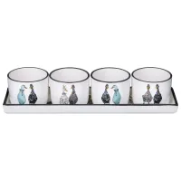 Набор соусников на подставке Lefard Family Farm 5 пр. 25 * 7 * 5 см