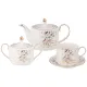 Фарфоровый чайный сервиз на 6 персон, 14 предметов, Завтрак у короля, 1000/350/300 мл - Lefard