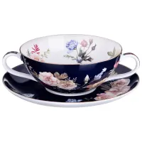 Бульонница с блюдцем Lefard Кобальт 450 мл – Lefard