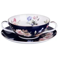 Бульонница с блюдцем Lefard Кобальт 450 мл – Lefard