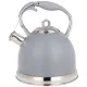Чайник со свистком 3 л c индукционным капсульным дном цвет: серый - Agness