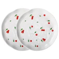 Набор тарелок закусочных Cherry 2 штуки 21*21,5*2,5 см - Lefard