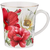 Фарфоровая кружка Маки 420 мл – Lefard