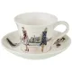 Фарфоровый чайный набор на 1 персону 2 предмета fashion queen 360 мл - Lefard