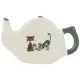 Набор из 4-х подставок под чайный пакетик коллекция озорные коты 11*7*2 см - Lefard