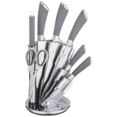Набор ножей нжс на пластиковой вращающейся подставке 8 предметов - Agness