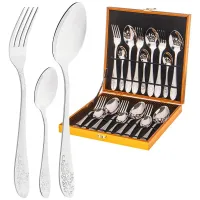Набор столовых приборов на 6 персон, 18 предметов в деревянном кейсе – Agness