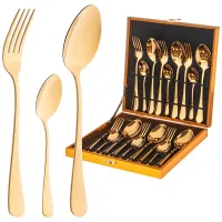 Набор столовых приборов на 6 персон, 18 предметов в деревянном кейсе – Agness