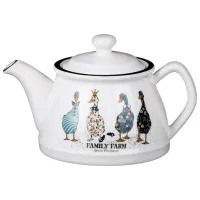 Фарфоровый заварочный чайник Family Farm 580 мл 20 см – Lefard