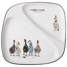 Тарелка обеденная Family Farm 2 секции 26*2,5 см – Lefard