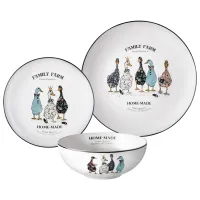 Набор посуды обеденный на 6 персон, 18 предметов Family Farm – Lefard