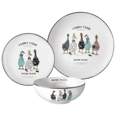 Набор посуды обеденный на 6 персон, 18 предметов Family Farm – Lefard