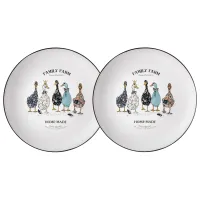 Набор тарелок обеденных 25,5 см Family Farm 2 штуки - Lefard