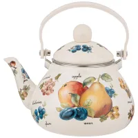 Чайник эмалированный со съемным фильтром из нжс, серия Фрукты 1.3 л – Agness