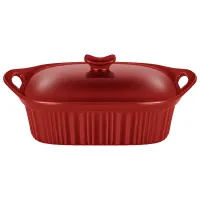 Форма для запекания с крышкой Reactive Red 33*23*9,5/13 см 2 л - Agness