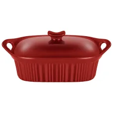 Форма для запекания с крышкой Reactive Red 33*23*9,5/13 см 2 л - Agness