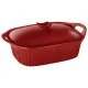 Форма для запекания с крышкой Reactive Red 33*23*9,5/13 см 2 л - Agness