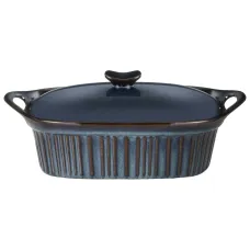 Форма для запекания с крышкой Reactive Blue 33*23*9,5/13 см 2 л - Agness