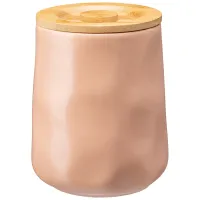 Банка для сыпучих Meadow 15*12 см 1.4 л пудровая – Bronco