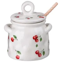 Банка для меда Cherry 11,5*10,5*1,5 см 450 мл - Lefard