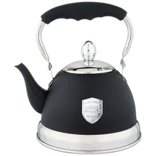 Чайник с фильтром 1.2 л с индукционным капсульным дном и складывающейся ручкой, цвет: черный – Agness