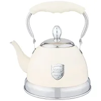 Чайник с фильтром 1.2 л с индукционным капсульным дном и складывающейся ручкой цвет: кремовый – Agness