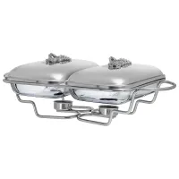 Мармит двойной серия Harmony со стеклянными формами для запекания, 1.6 л/1.6 л