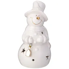 Фигурка снеговик с LED-подсветкой 6,3*6,1*12 см - Lefard