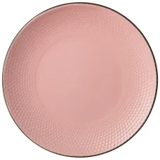 Тарелка подстановочная 24 см коллекция ностальжи цвет: розовый сахар - Lefard 6 штук