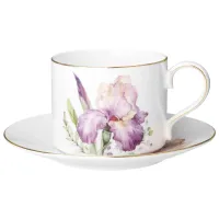 Фарфоровый чайный набор на 2 персоны 4 предмета 300 мл irises - Lefard