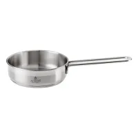 Сковорода professional 16х5 см, 900 мл высококачественная нерж сталь 18/10 индукционное дно - Agness