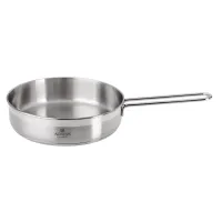 Сковорода professional 22х6 см, 2.1 л высококачественная нерж сталь 18/10 индукционное дно - Agness