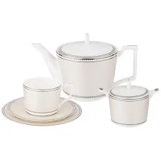 Фарфоровый чайный сервиз на 6 персон, 20 предметов, Infinity – Lefard