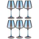 Набор бокалов для вина из 6 штук серия naomi 360 мл цвет: лазурит