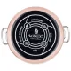 Кастрюля эмалированная с крышкой с эффектом металлик серия deluxe цвет: розовый 5.2 л 22х14.5 см - Agness