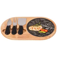 Набор для сыра Секретные ингредиенты, 4 предмета, черный, 30*17*2.5 см – Lefard