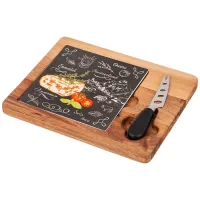 Набор для сыра Секретные ингредиенты, 2 предмета, черный, 25*20*2.5 см – Lefard