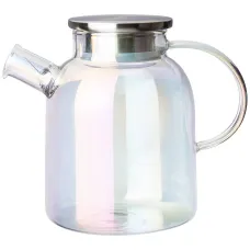 Стеклянный заварочный чайник rainbow 1.7 л цвет: радужный - Agness