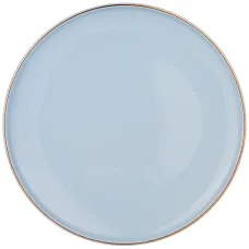 Тарелка обеденная solo 26.5 см бледно-голубая - Bronco