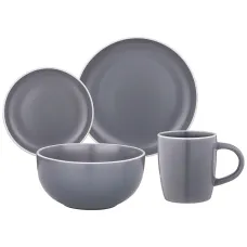 Набор посуды обеденный на 4 персоны 16 предметов pandora серый - Lefard