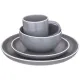 Набор посуды обеденный на 4 персоны 16 предметов pandora серый - Lefard