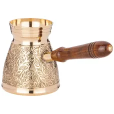 Турка резная Graving 250 мл латунь – Lefard