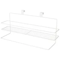 Навесной держатель для полотенца с полкой 40*12*16 см цвет: белый - Agness