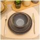 Тарелка десертная 20.5 см коллекция glaze collection цвет: серый меланж - Lefard